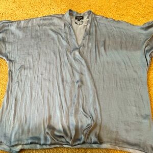 Large satin gigio blouse